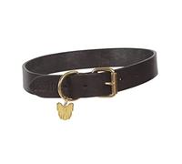Shires Flat Leather Dog Collar X Large Brown