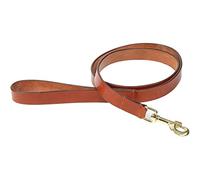 Shires Flat Leather Dog Lead Small Tan