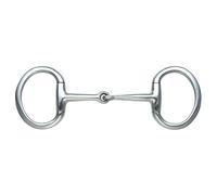 Shires Flat Ring Jointed Eggbutt - Horse Bridle Bits - Size: 5 inch