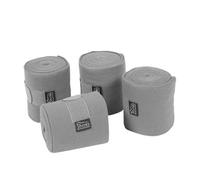 Shires Fleece Horse Bandages (Pack Of 4) Grey (11Cm X 3M)
