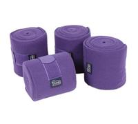 Shires Fleece Horse Bandages (Pack Of 4) Purple (11Cm X 3M)