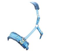 Shires Fleece Lined Lunge Cavesson - Blue: Extra Full