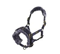 Shires Fleece Lined Lunge Cavesson - Navy