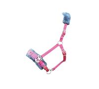 Shires Fleece Lined Lunge Cavesson Pink - Extra Full