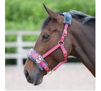 Shires Fleece Lined Lunge Cavesson - Pink - Size: Full