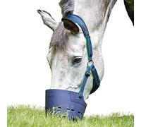 Shires Flexi Grazer Grass Grazing Muzzle in Navy Pony, Navy