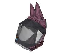 Shires FlyGuard Pro Deluxe Fly Mask with Ears - Black Cherry