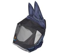 Shires FlyGuard Pro Deluxe Fly Mask with Ears - Extra Full Size | Premium Fine Mesh Protection | Lightweight Breathable Fly & Insect Guard | Secure Fit | Navy