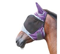 Shires FlyGuard Pro Deluxe Fly Mask With Ears - Purple Pony
