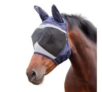 Shires FlyGuard Pro Fine Mesh Fly Mask with Ears - Navy Blue