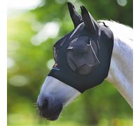 Shires FlyGuard Pro Stretch Fly Mask - Black - Size: Extra Full