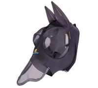 Shires Stretch Horse/Pony Fly Mask UV Protection with Ears & Nose (Small Pony, Jet)