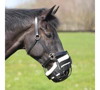 Shires FreeGraze Deluxe AirFlow Detachable Grazing Muzzle Black - Extra Full