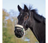 Shires FreeGraze Deluxe AirFlow Grazing Muzzle - Black - Size: Cob