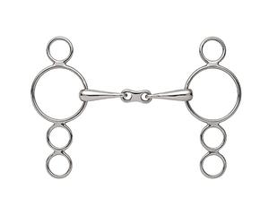 Shires French Link Dutch Gag 4.5" Steel