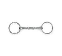 Shires French Link Horse Loose Ring Snaffle Bit Silver (5.5In)