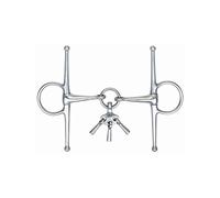 Shires Full Cheek Snaffle with Keys - Steel - 5