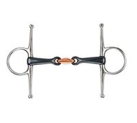 Shires Full Cheek Lozenge Black Sweet Iron Horse Bit 6", Black Sweet Iron