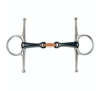 Shires Full Cheek Lozenge Black Sweet Iron Horse Bit 6", Black Sweet Iron
