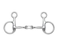 Shires Hanging Cheek French Link Snaffle - Steel - 4.5