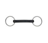 Shires Hard Rubber Mouth Snaffle - Black Rubber - 5