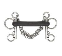 Shires Hard Rubber Mouth Bradoon 5.5" Steel