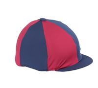 Shires Hat Cover Navy Raspberry - One size