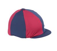 Shires Hat Cover Navy Raspberry - One size