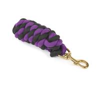 Shires Headcollar Lead Rope With Trigger Clip Black/Purple - One Size