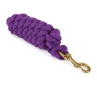 Shires Headcollar Lead Rope With Trigger Clip - Purple