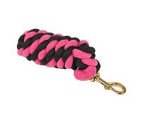 Shires Headcollar Leadrope With Trigger Clip: Black/Fuchsia