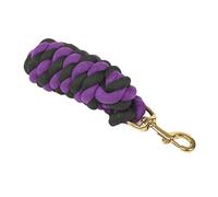 Shires Headcollar Lead Rope With Trigger Clip - Black/Purple