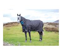 Shires Highlander 200G Horse/Pony Turnout Full Neck Combo Rug in Black 5'9" / 69", Black