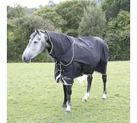 Shires Highlander Plus 200g Turnout Rug Neck Cover - Black Medium, Black
