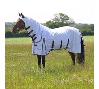 Shires Highlander Plus Fly Sheet Combo Rug - White/Black Cherry