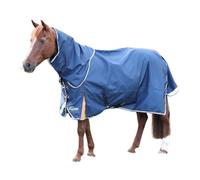 Shires Highlander Plus Lite Turnout Rug Neck Cover for Horses Navy - Small