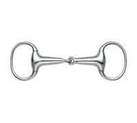 Shires Hollow Mouth Eggbutt Snaffle - Horse Bridle Bits - Size: 5 inch