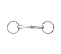 Shires Hollow Mouth Horse Loose Ring Snaffle Bit ER115