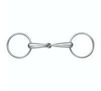 Shires Hollow Mouth Horse Race Snaffle Bit Light Steel (5.75In)