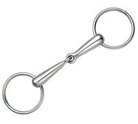 Shires Hollow Mouth Loose Ring Snaffle-As supplied 6"