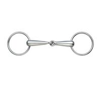 Shires Hollow Mouth Loose Ring Snaffle - Steel - 5.25