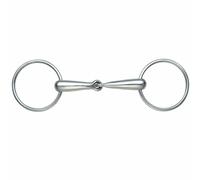 Shires Hollow Mouth Race Jointed Loose Ring Snaffle Bit - 5.75"