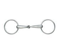 Shires Hollow Mouth Race Snaffle - Steel - 5.5