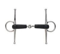 Shires Horse Full Cheek Snaffle Bit Black/silver (4.5In)