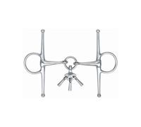 Shires Jointed Horse Full Cheek Snaffle Bit Silver (5In)