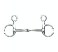 Shires Jointed Horse Hanging Cheek Snaffle Bit Silver (5In)