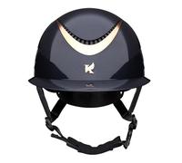 Shires Karben Alina Ellipse Riding Hat - Black/Gunmetal 58-60cm, Black/Gunmetal