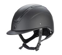 Shires Karben Amity SMRT Leather Horse Riding Hat - Black