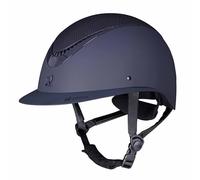 Shires Karben Lorah Wide Peak Riding Hat - Navy Blue 52-54cm