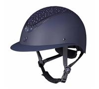 Shires Karben Viola Wide Peak Riding Hat - Navy Blue 55-57cm